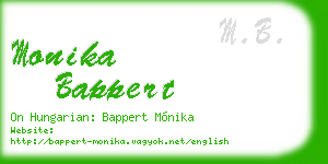 monika bappert business card